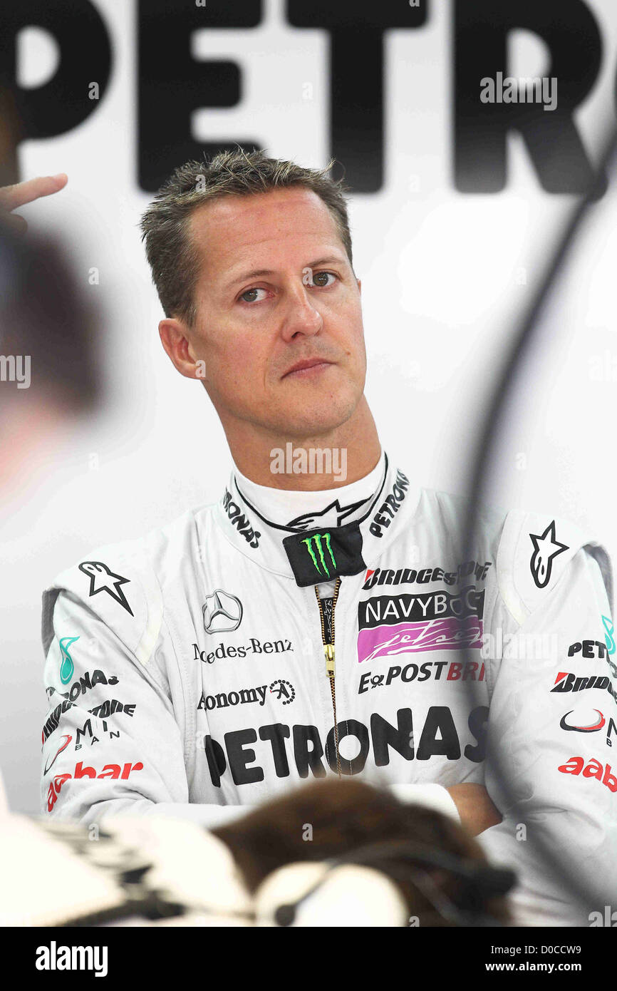 Michael Schumacher ahead of the Formula One 2010 Korean Grand Prix ...