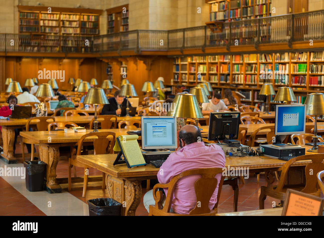 People studying in New York Public Library Stock Photo - Alamy