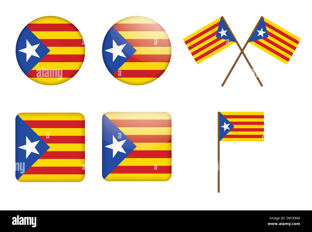 thumbnail image 2 of 2x Catalan Flag Independent Car Sticker – Akacha – Estelada Vinyl Decal 2 of 5