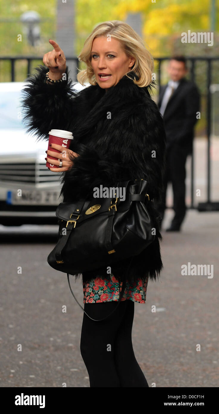 Denise van Outen outside the ITV studios London, England Stock Photo