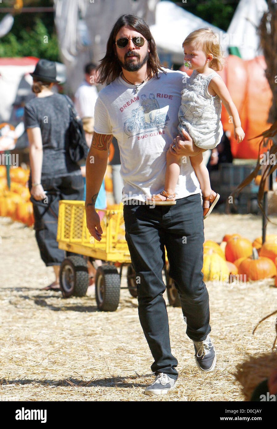 Foo Fighters and Them Crooked Vultures rocker, Dave Grohl, with his