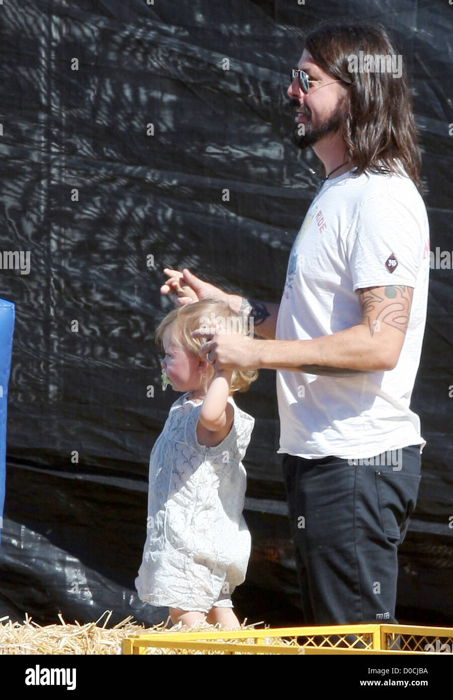 Foo Fighters and Them Crooked Vultures rocker, Dave Grohl, with his