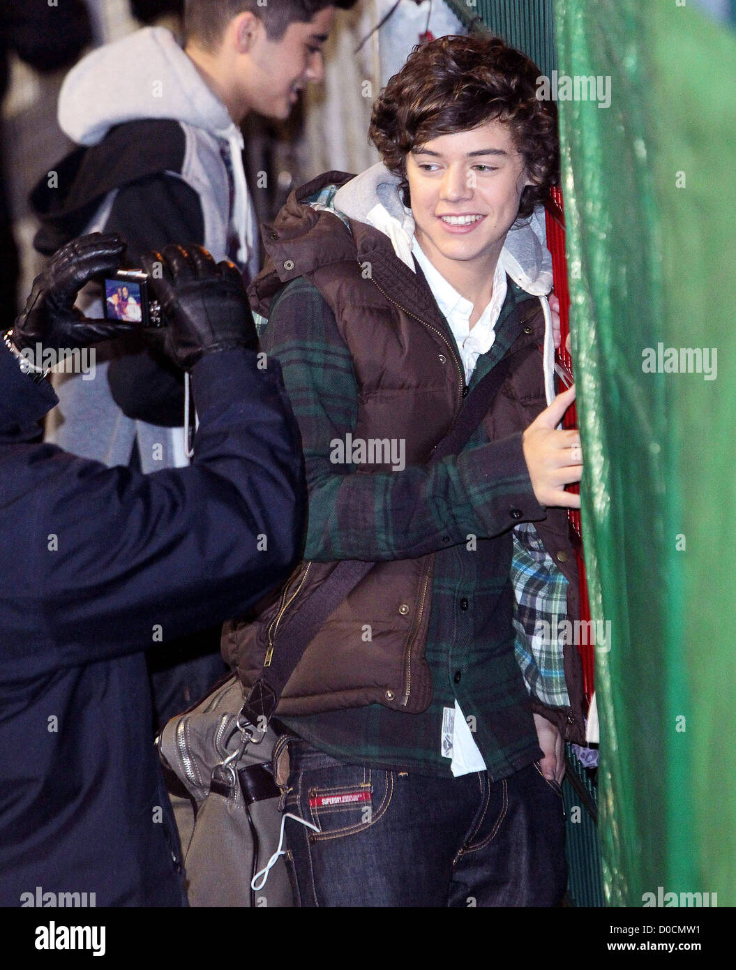 X Factor finalist Harry Styles of One Direction arrives at rehearsals  London, England - 28.10.10 Stock Photo - Alamy