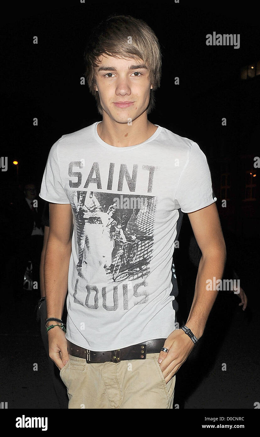 X Factor contestant Liam Payne of boy band 'One Direction' leaving a studio. London, England