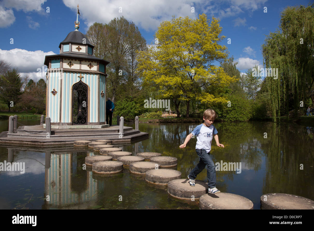 TURKISH PAVILION IN FLORAL PARK VILLAGE APREMONT-SUR-ALLIER ONE MOST BEAUTIFUL VILLAGES FRANCE CHER (18) FRANCE Stock Photo