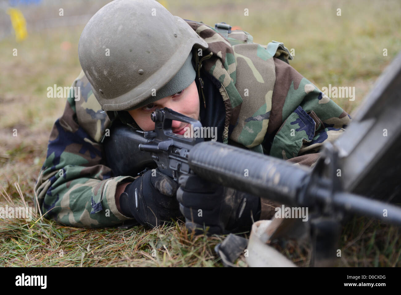 An Airman from the 606th Air Control Squadron at Spangdahlem Air Base ...