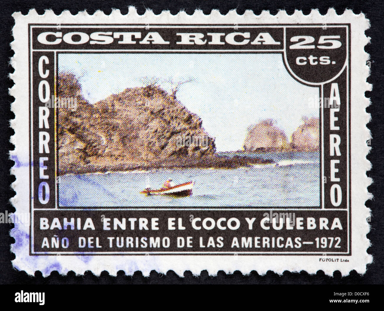Costa Rican postage stamp Stock Photo