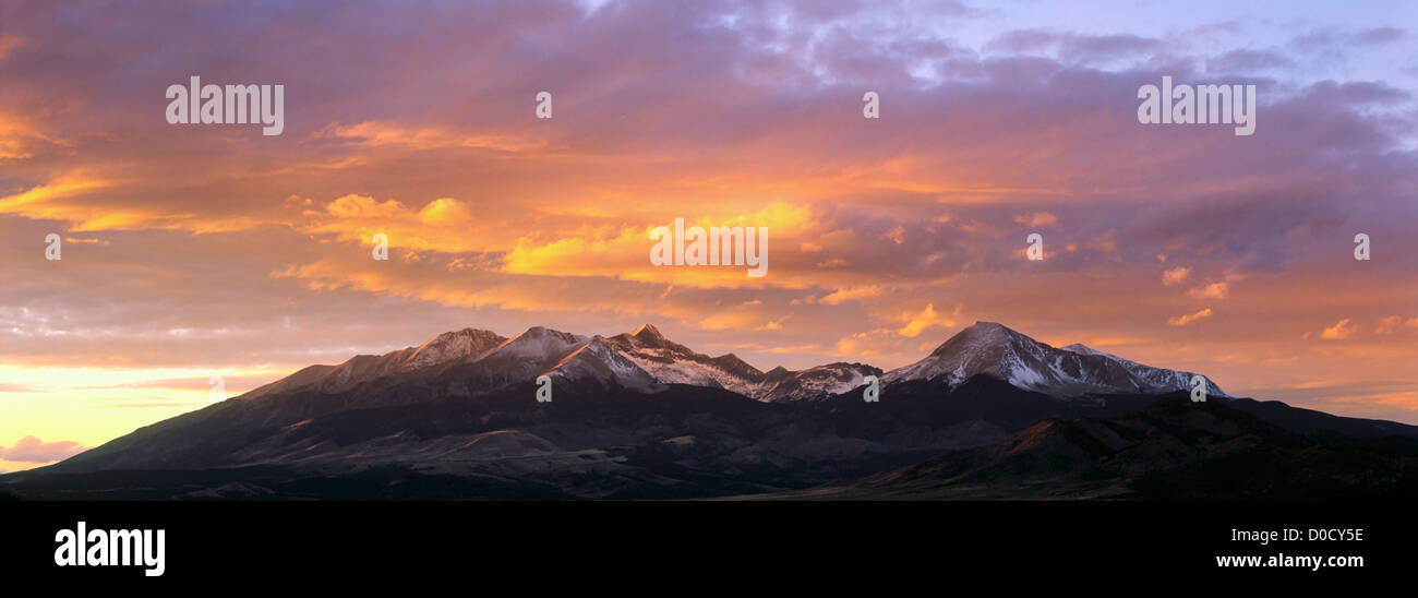 Mount Blanca Massif at Sunset Stock Photo Alamy