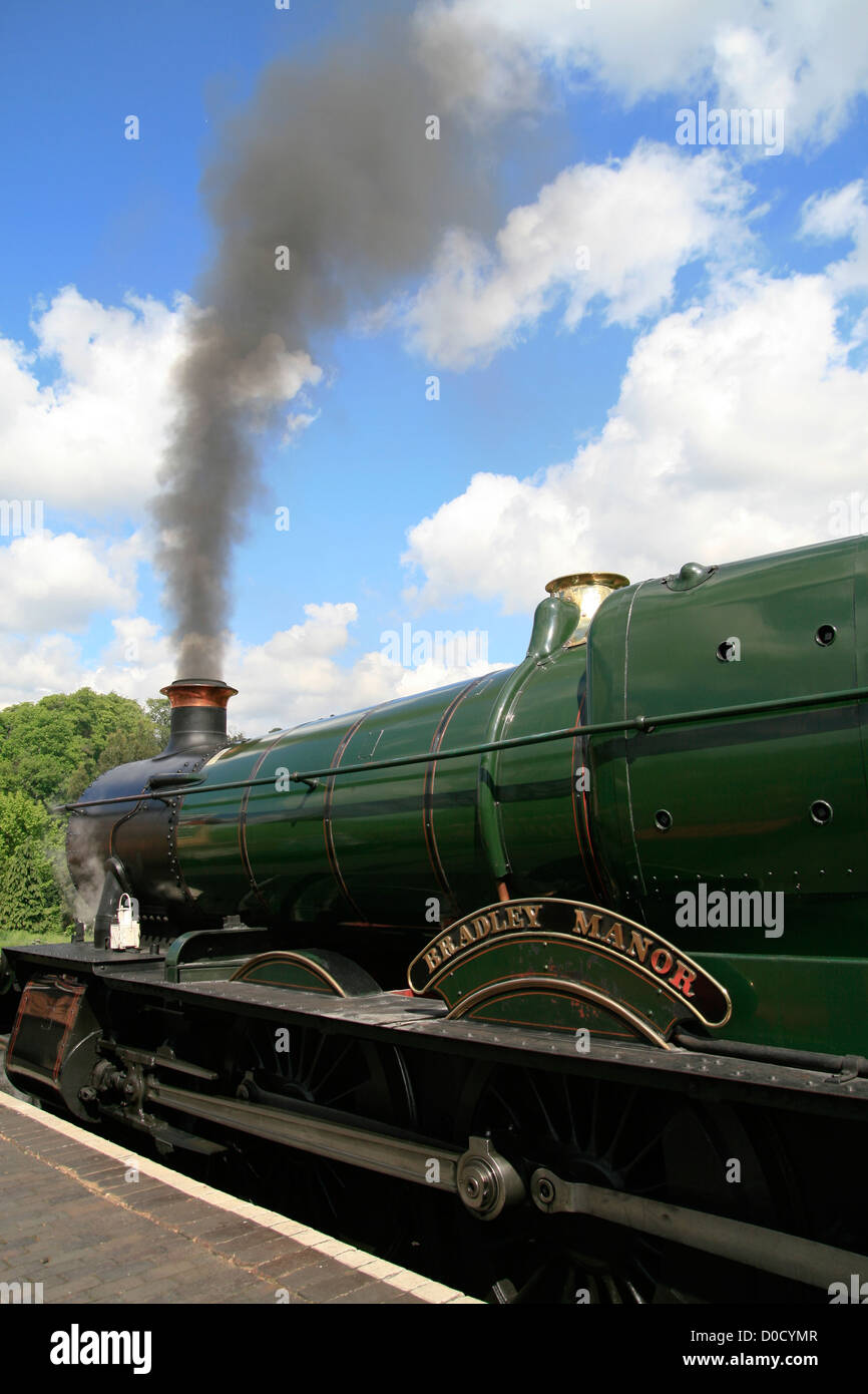 Severn Valley Railway Bradley Manor locomotive Bewdley Worcestershire England UK Stock Photo