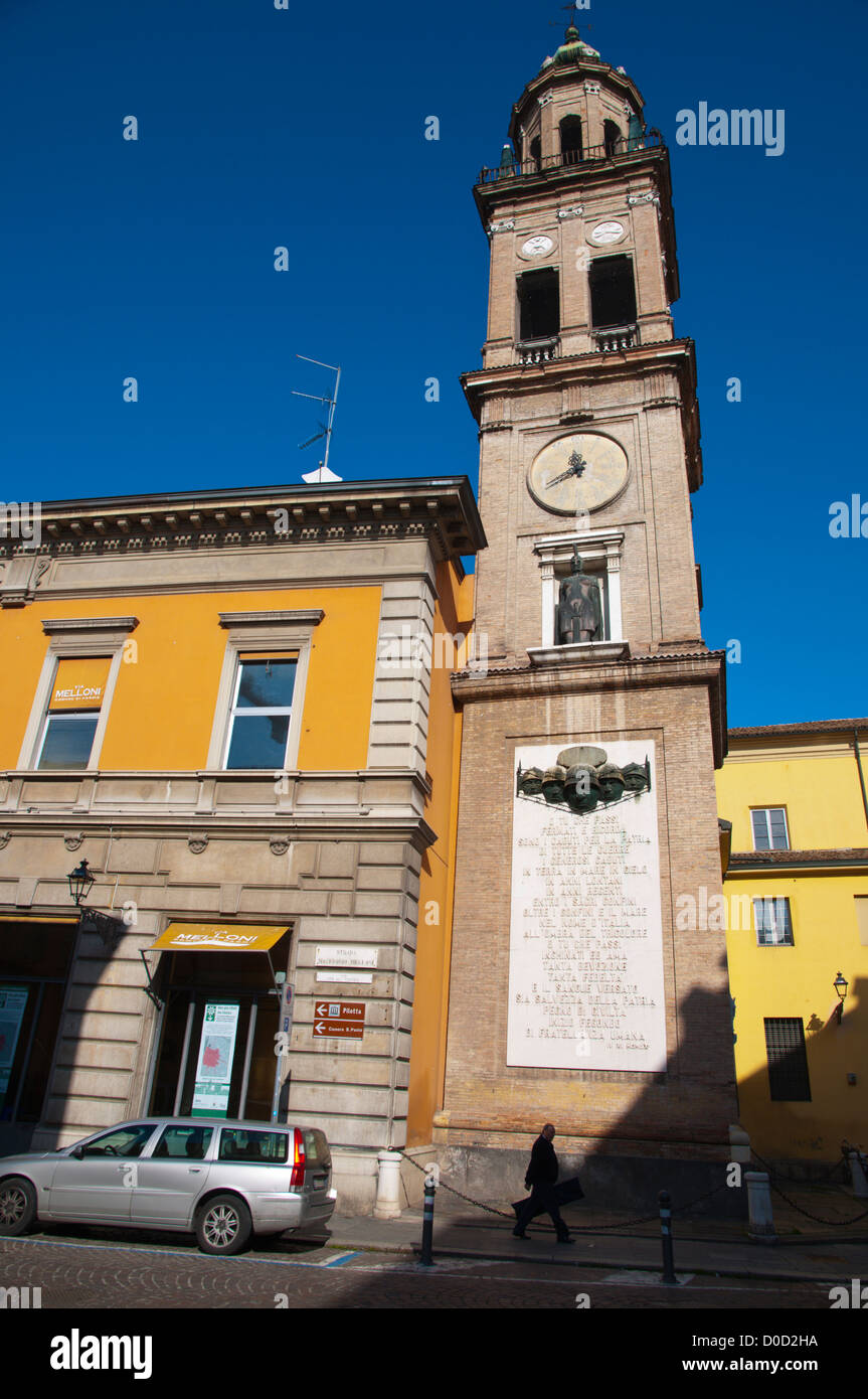 San Giovanni Evangelista church bell tower central Parma city Emilia-Romagna region central Italy Europe Stock Photo