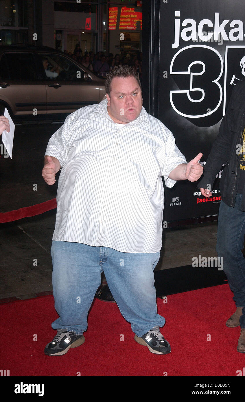Preston Lacy Los Angeles Premiere of 'Jackass 3D' at the Grauman's