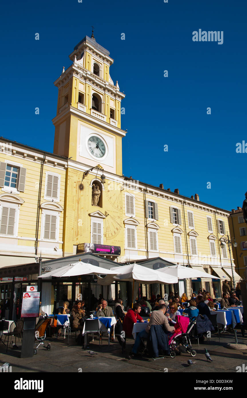 Piazza Garibaldi square central Parma city Emilia-Romagna region central Italy Europe Stock Photo