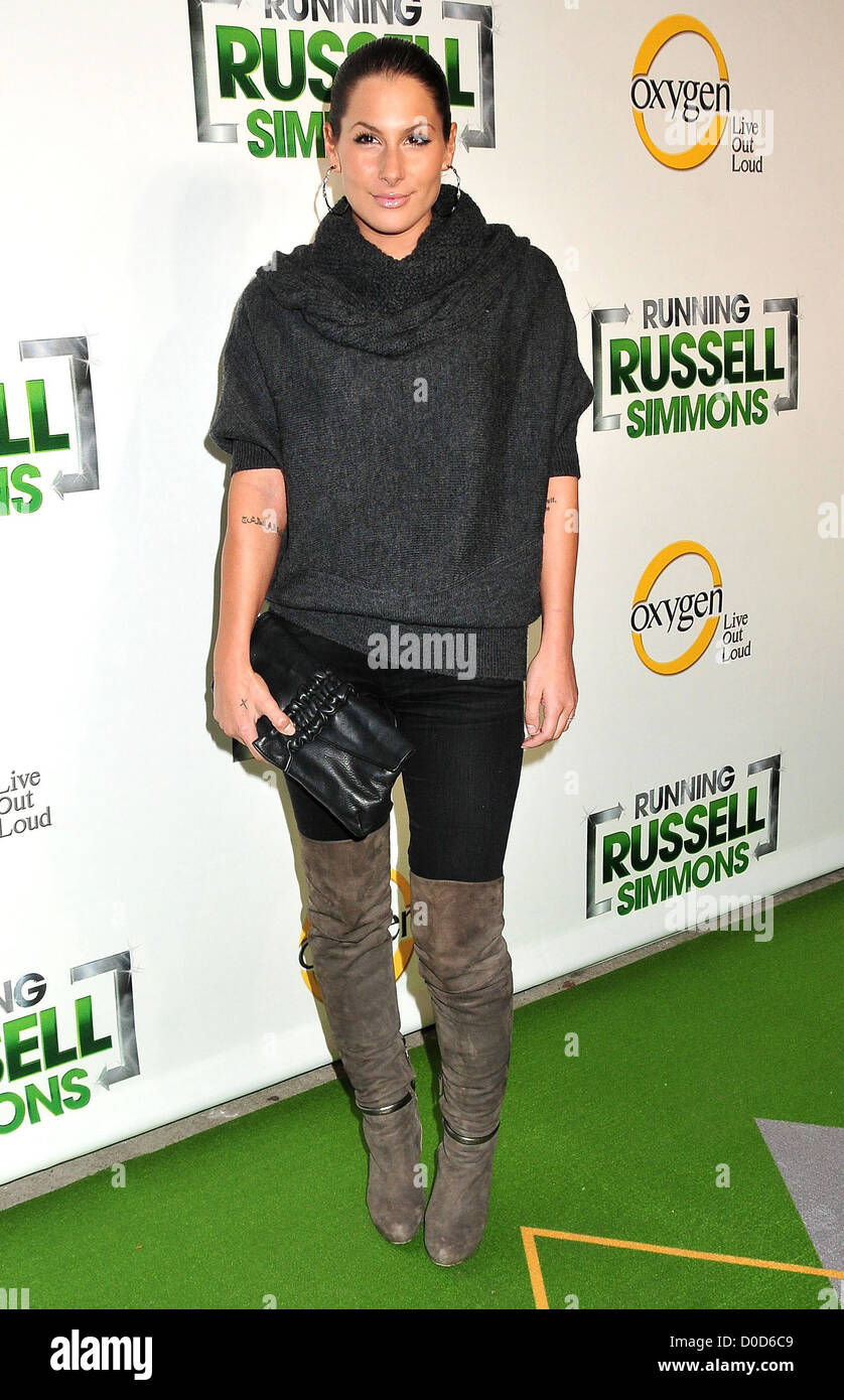 Ashley Dupre, attend the series premiere party for 'Running Russell Simmons' at Lavo. New York City, USA - 19.10.10 Stock Photo