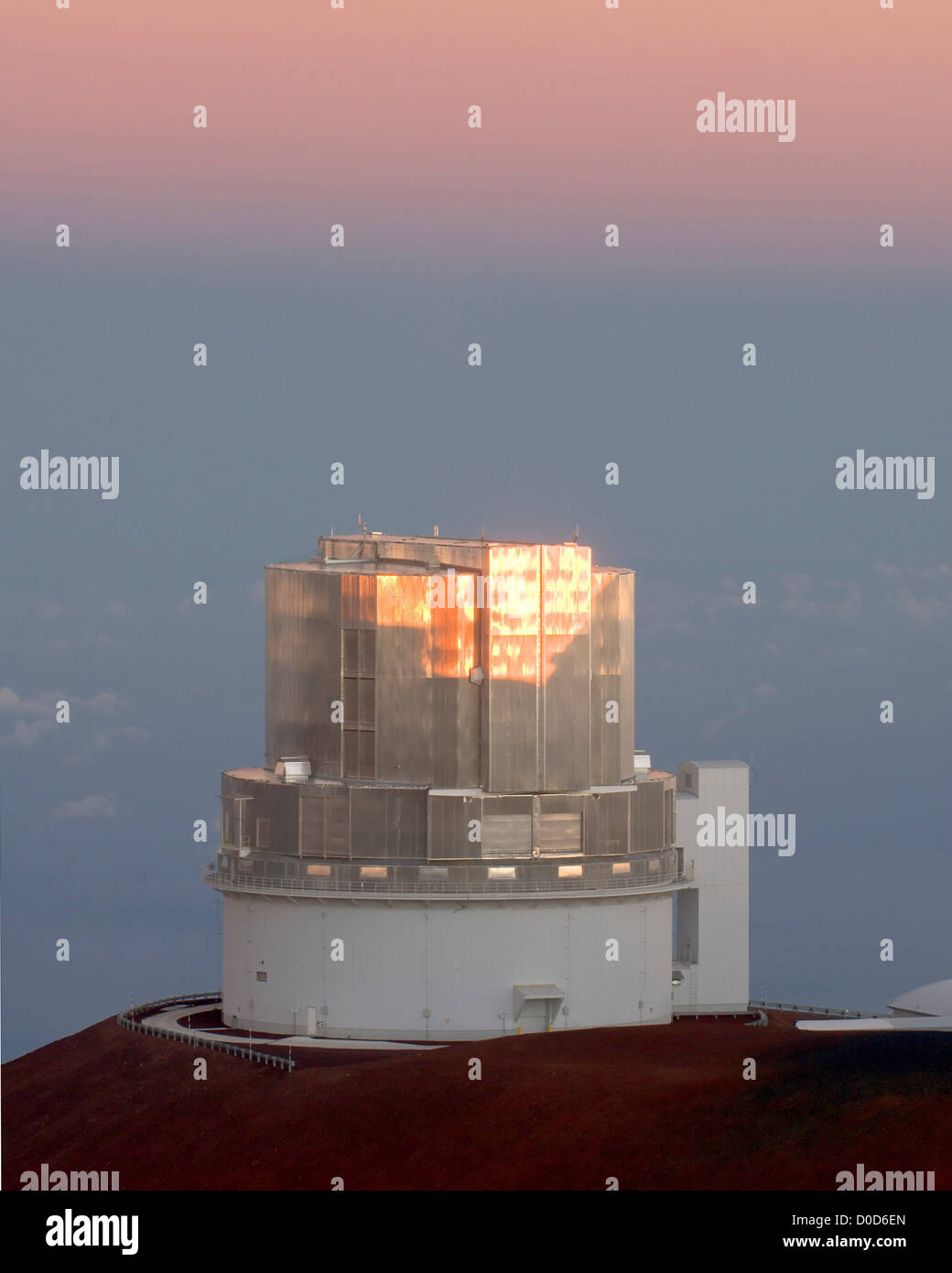 Early Morning Light on the Subaru Telescope Atop Hawaii's Mauna Kea