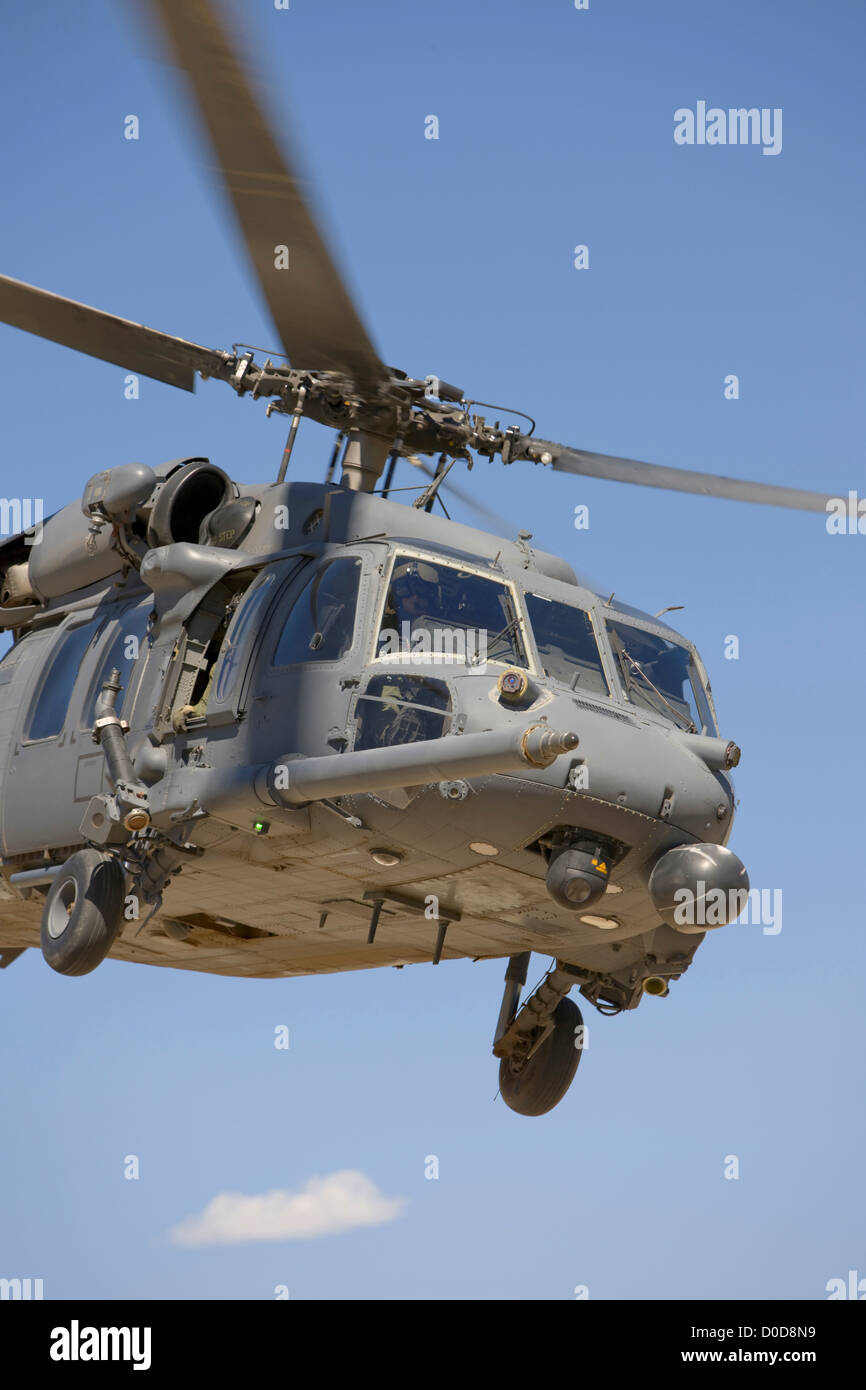 Air Force Special Operations MH-60 PAVE Hawk Helicopter Takes Off Stock Photo