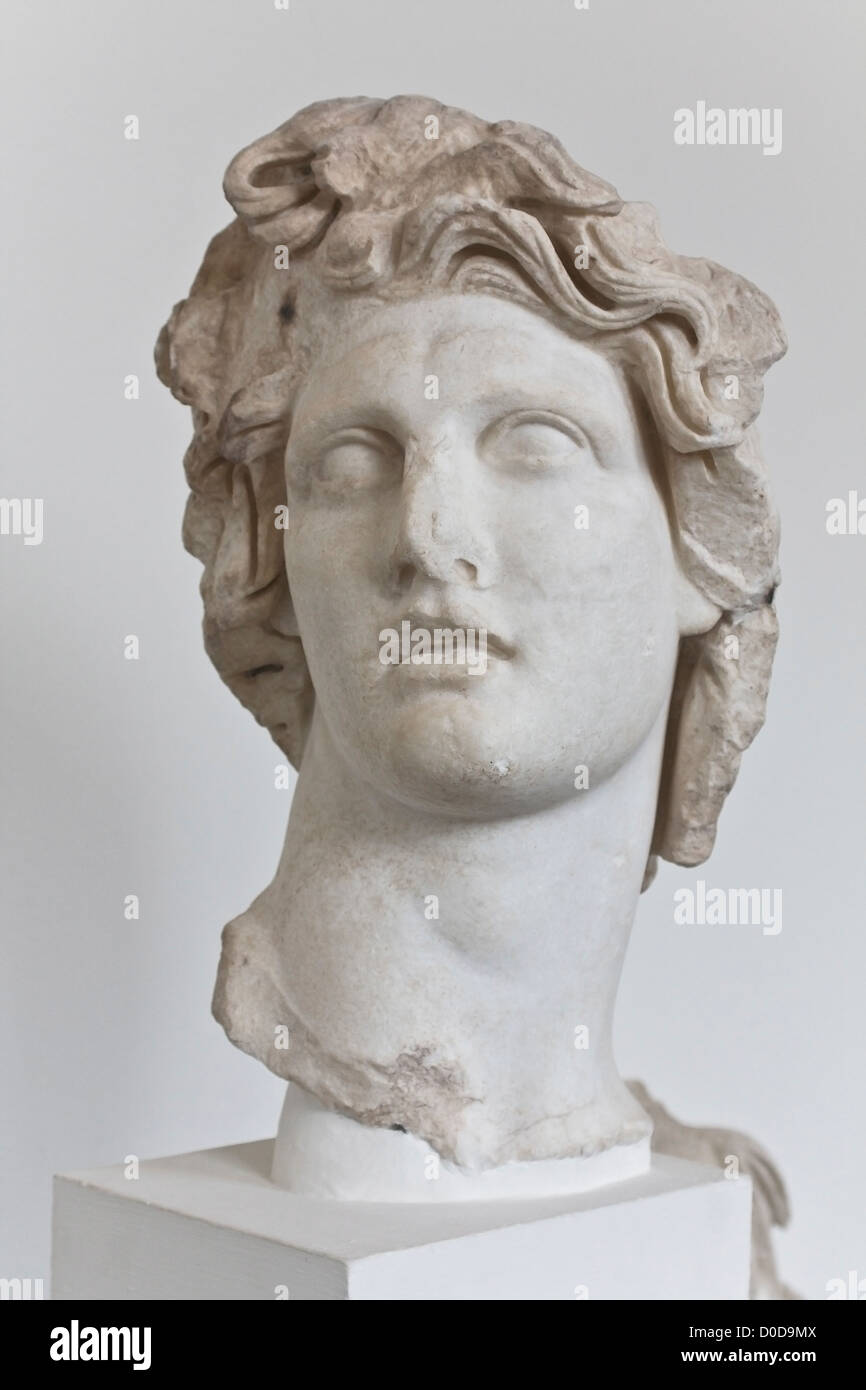Statue of Apollo Greek God of Sun Stock Photo
