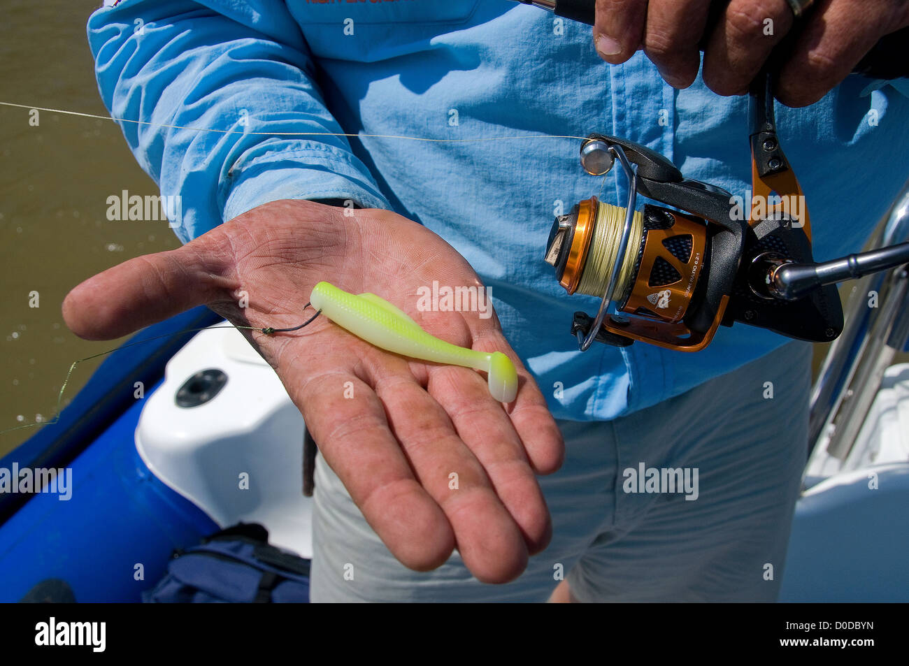 An angler fishing for tiger fish in Lake Jozini on Phongolo Game