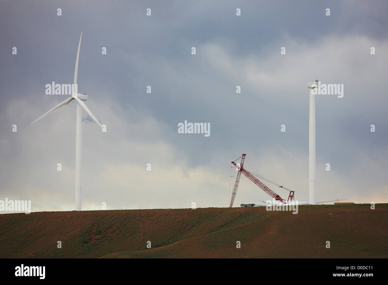 Fort Bridger Wind Farm Stock Photo Alamy