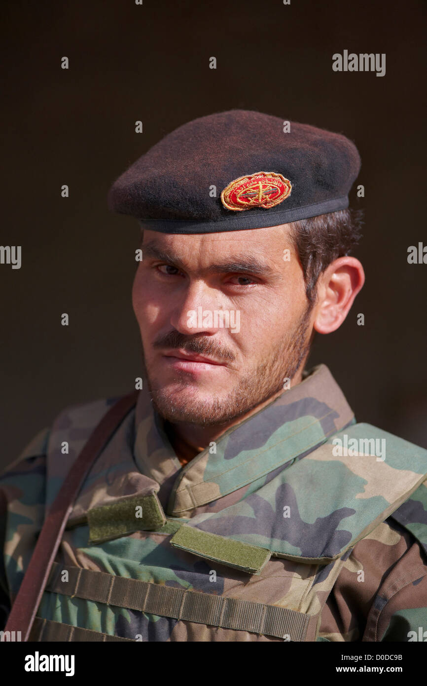 Afghanistan National Army Soldier Stock Photo