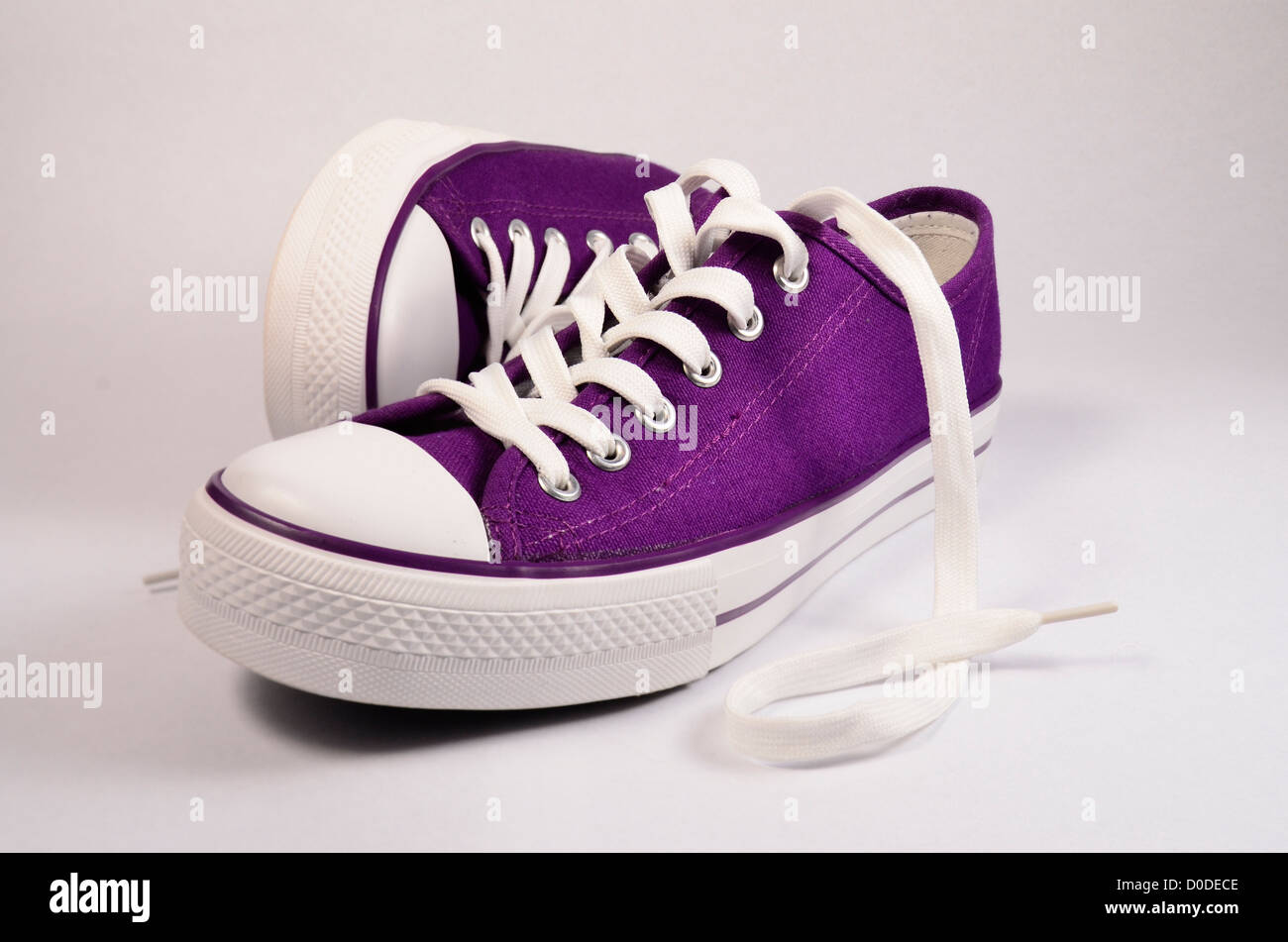 purple gym shoes
