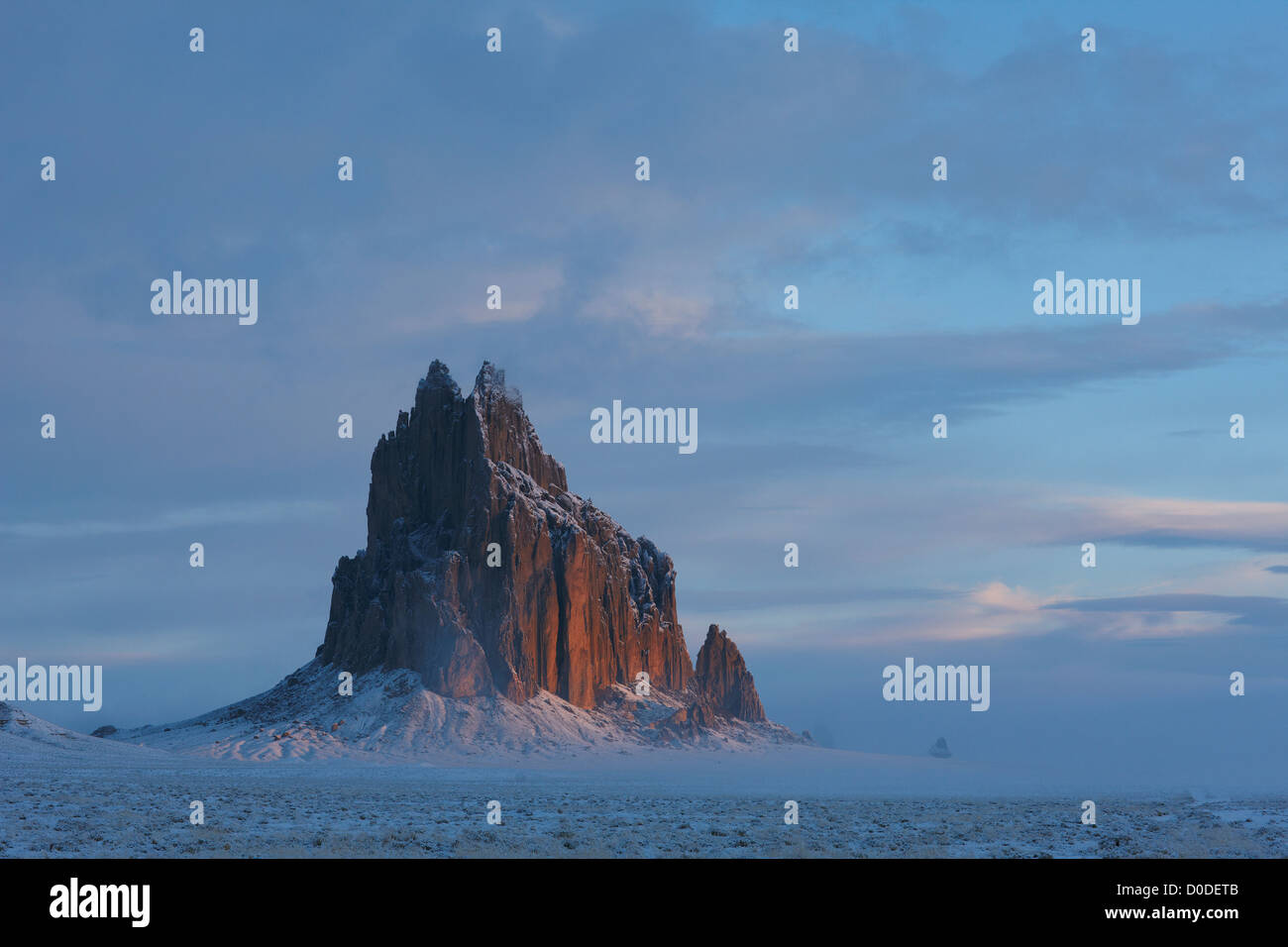 Shiprock or Ship Rock is erosional remnant 'throat' extinct volcano