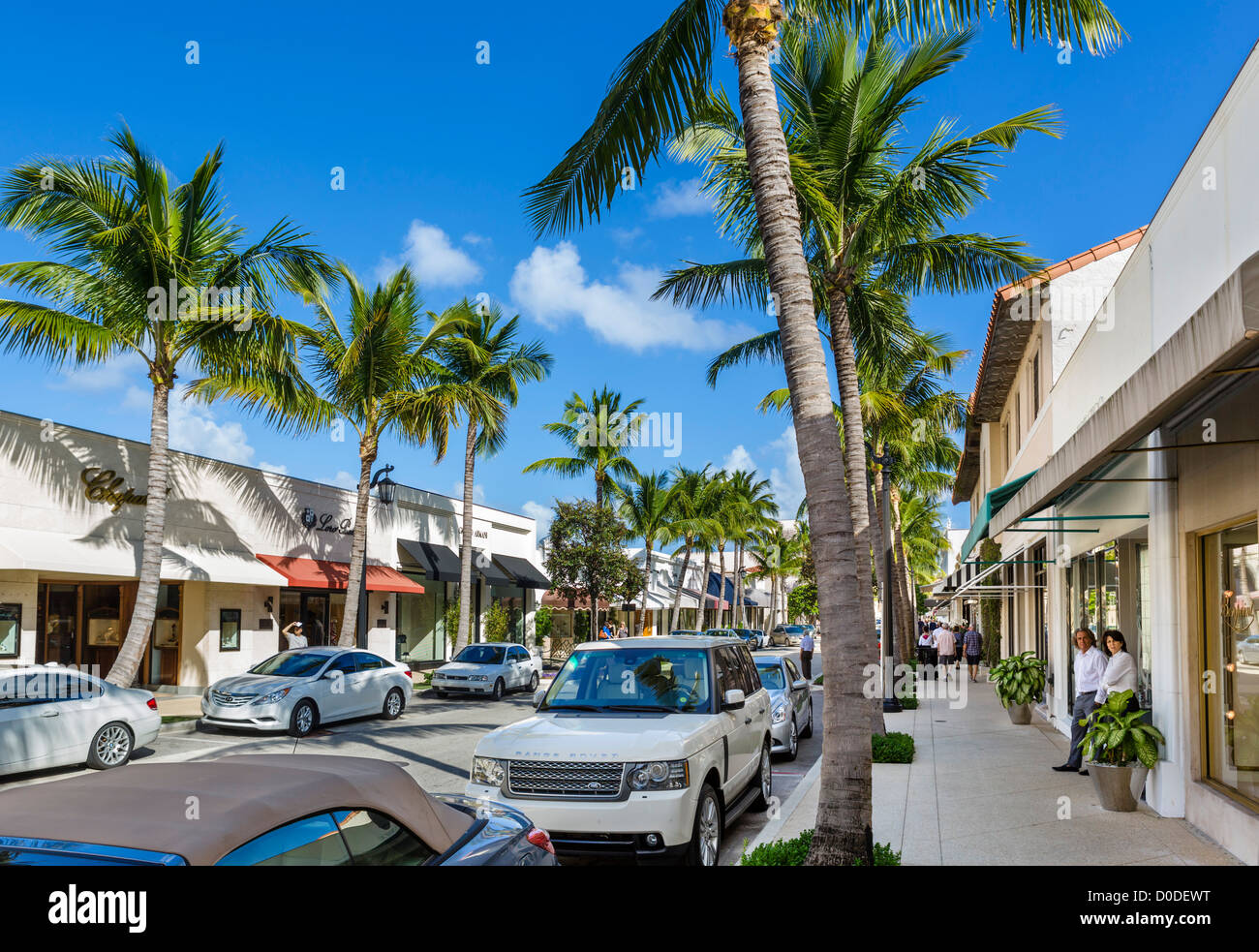 Worth avenue palm beach florida hi-res stock photography and