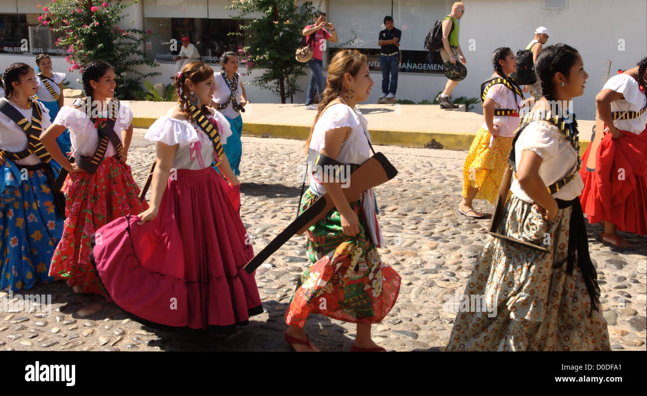 Parades on the Día de la Revolución Revolution Day, Mexico Stock