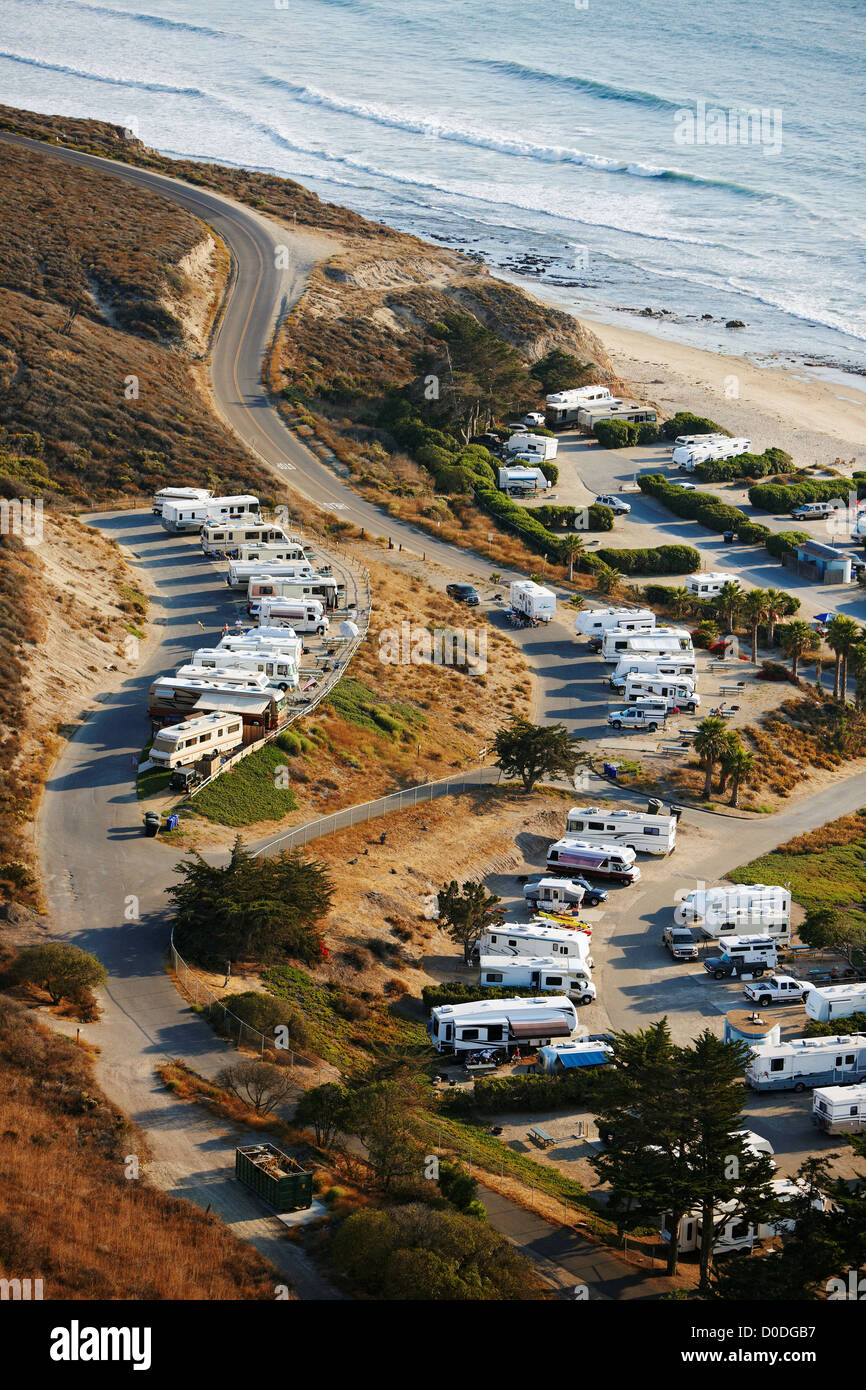 Aerial View of Jalama Beach, California Stock Photo - Alamy