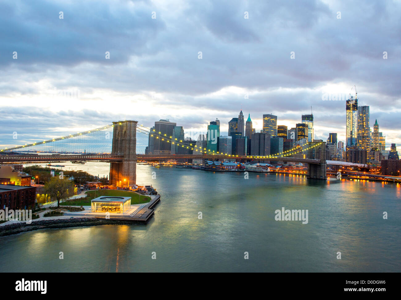 Brooklyn bridge and New York city