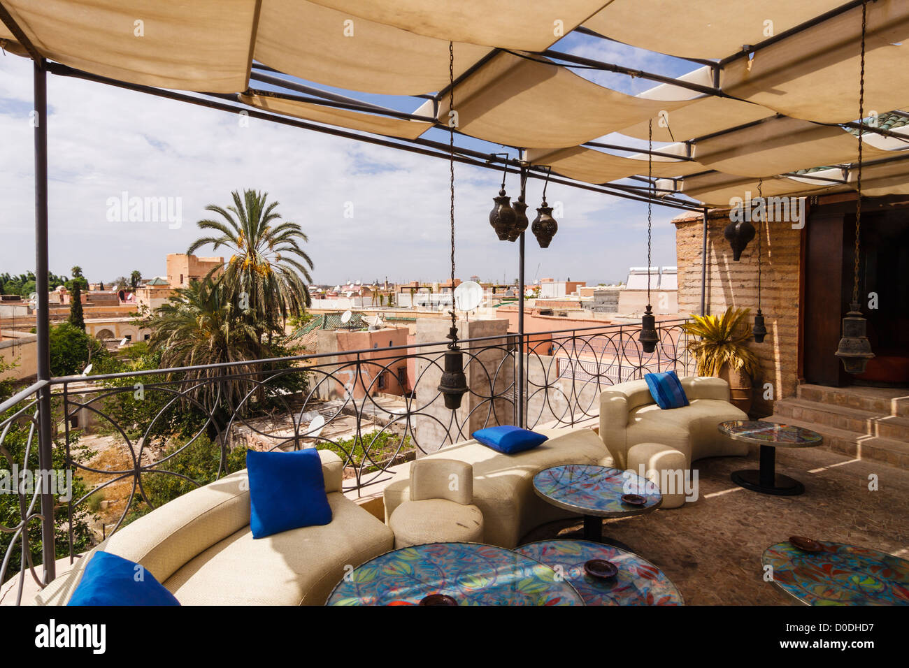 Cafe Arabe, Marrakesh, Morocco Stock Photo Alamy