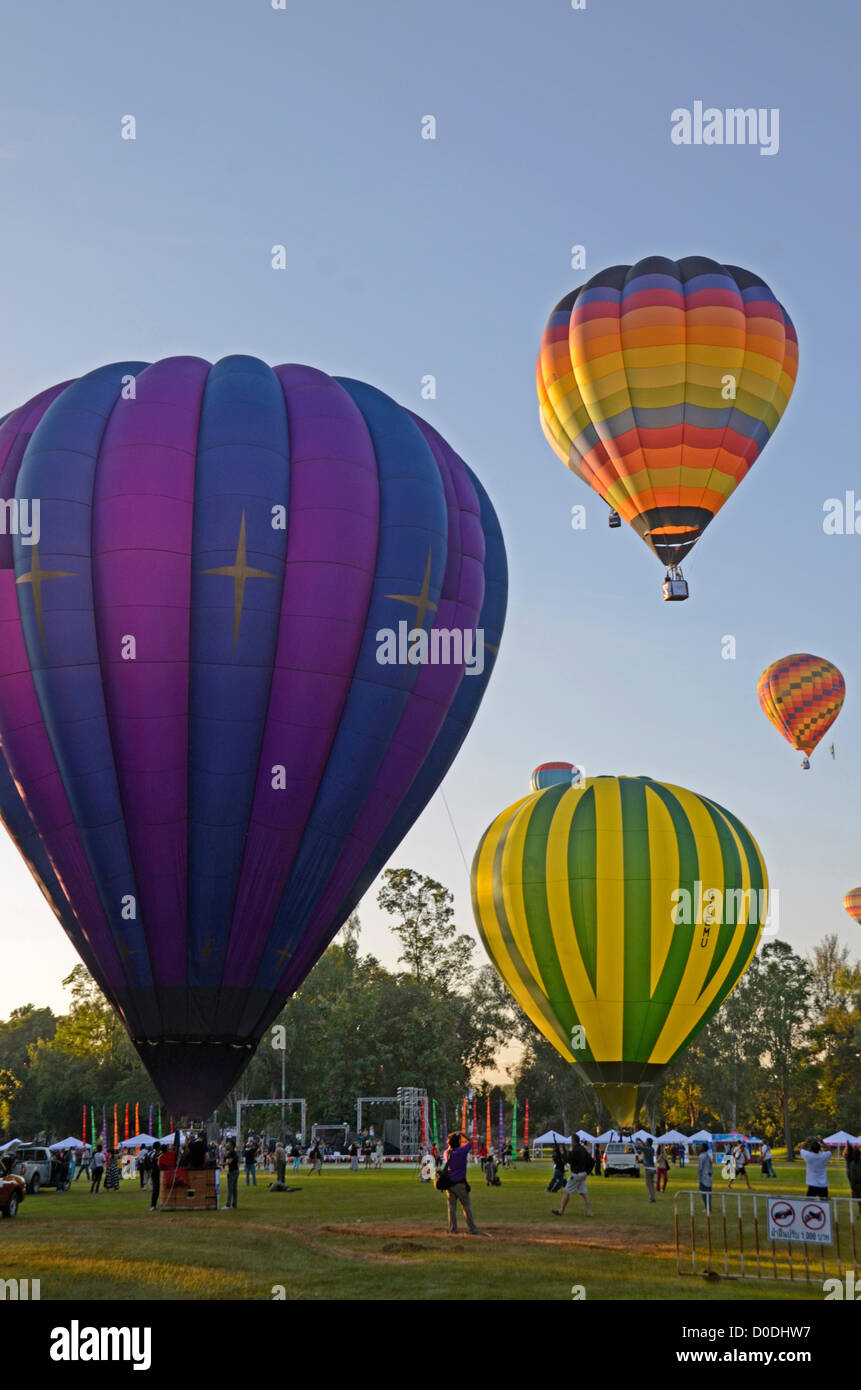 Hot air balloons in Chiang Mai at the Thailand International Balloon ...