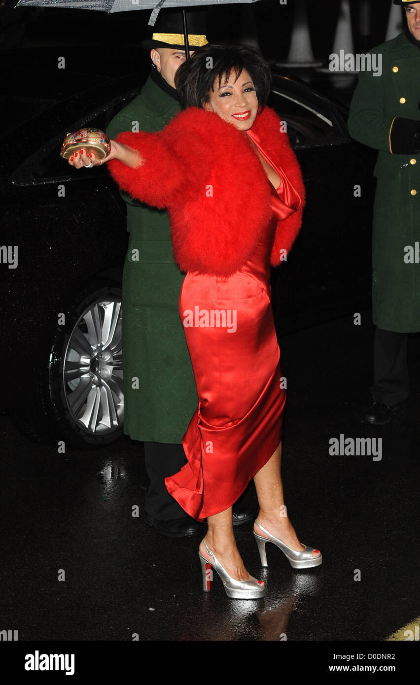 Dame Shirley Bassey Fashion For The Brave held at The Dorchester