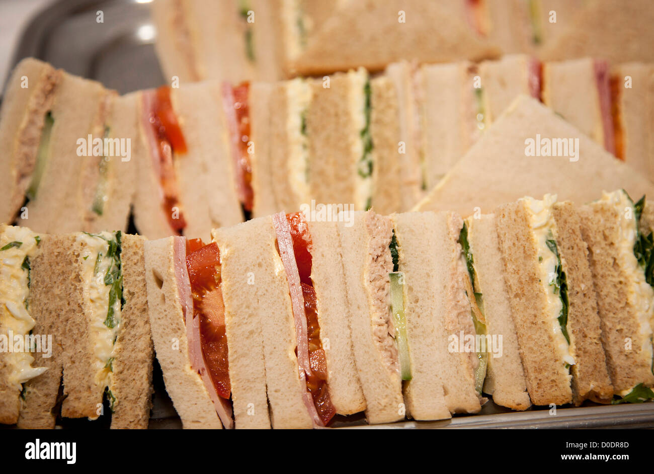 Sandwiches at a buffet Stock Photo - Alamy
