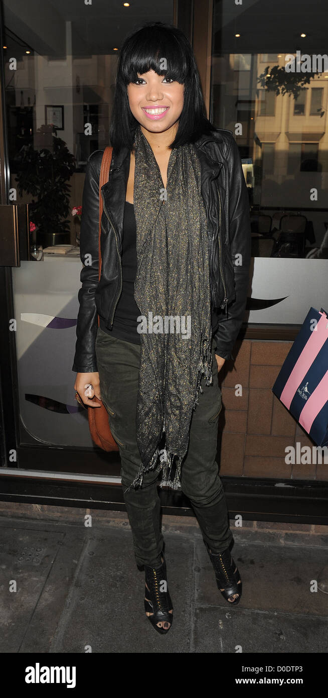 X Factor finalist Esther Campbell from girl group Belle Amie goes