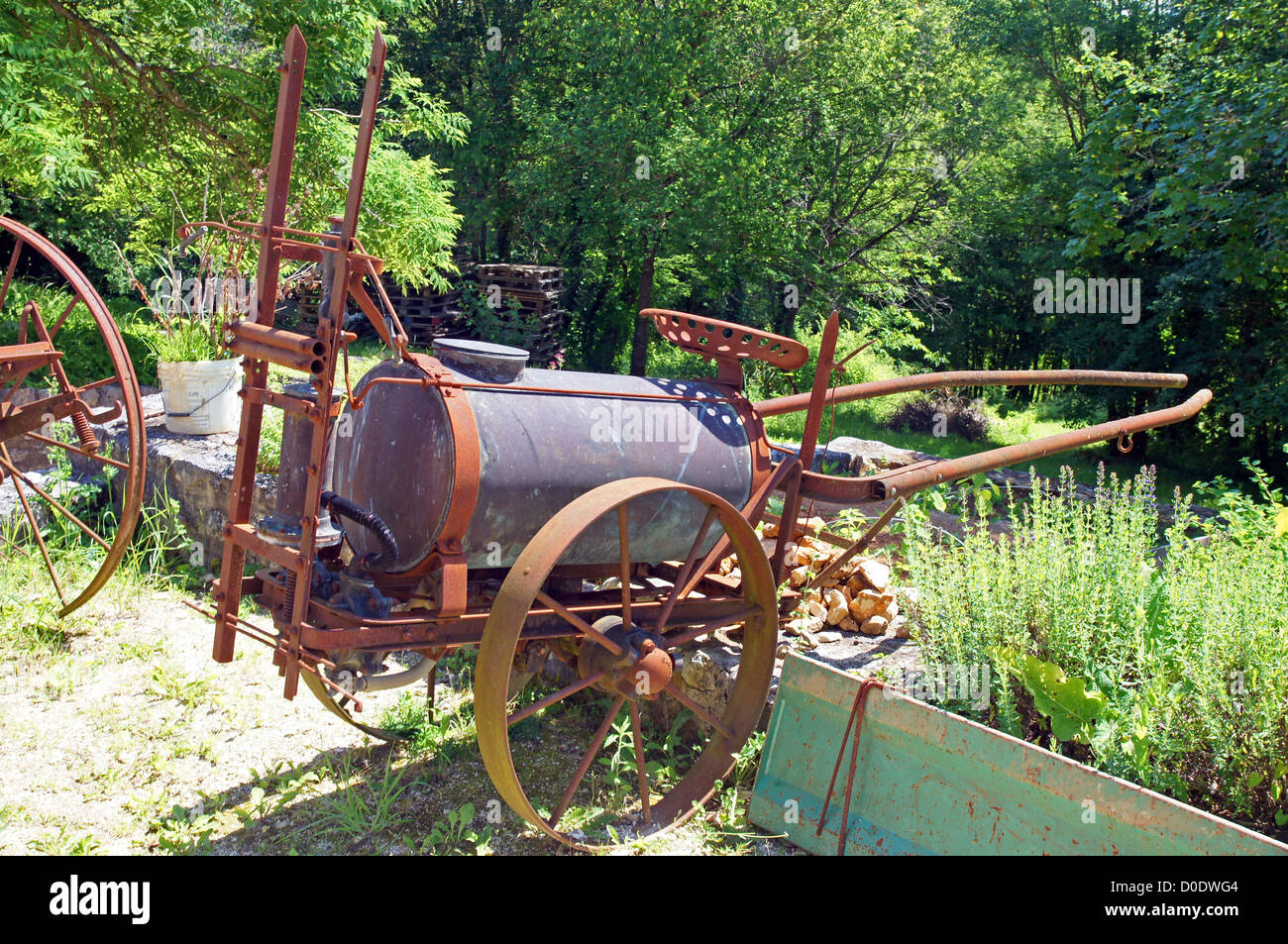 Antique agricultural equipment Stock Photo - Alamy