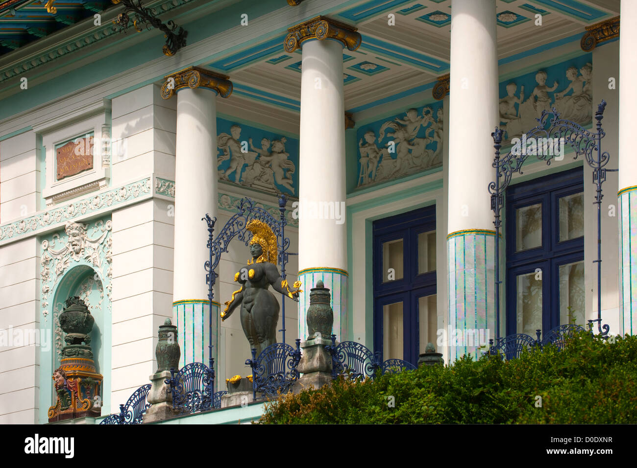 Österreich, Wien 14, Otto Wagner Villa - Ernst Fuchs Privat-Museum, Hüttelbergstrasse 26 Stock Photo