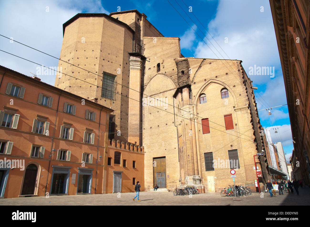 Piazza Galvani square central old town Bologna city EmiliaRomagna