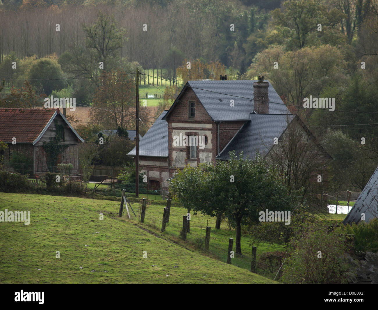 country-living-in-normandy-france-stock-photo-alamy