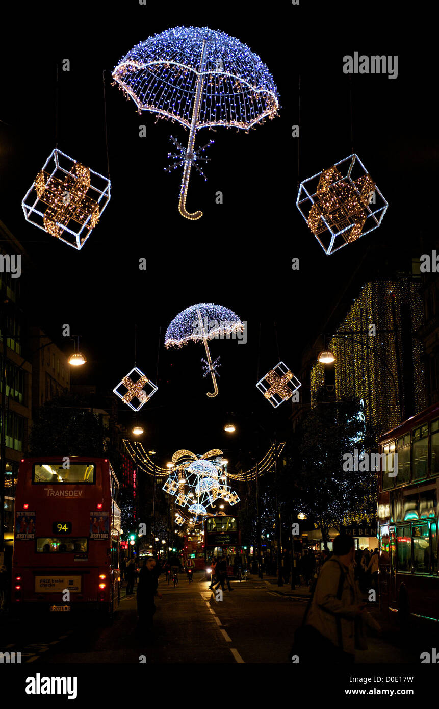 Oxford Street christmas lights are switched on in central London
