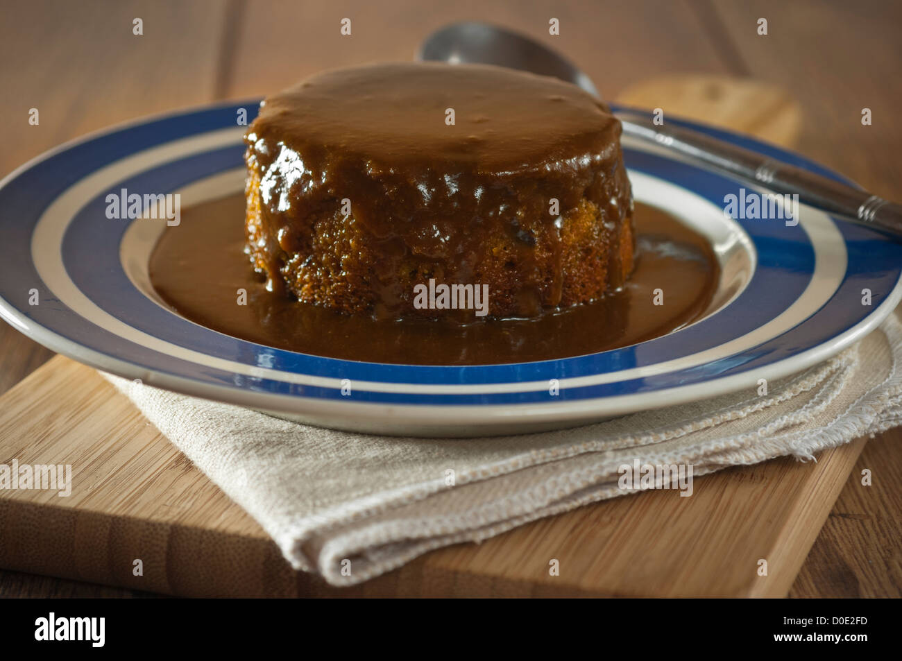 Sticky toffee pudding Dessert Stock Photo