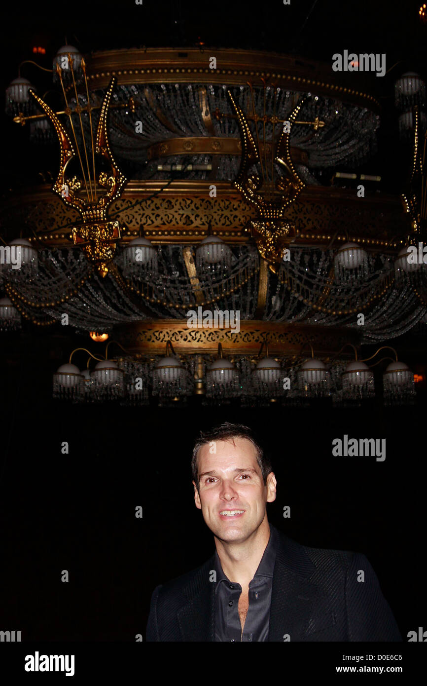 Hugh Panaro first performance back as The Phantom in the Broadway musical production of 'The Phantom of the Opera' at the Stock Photo