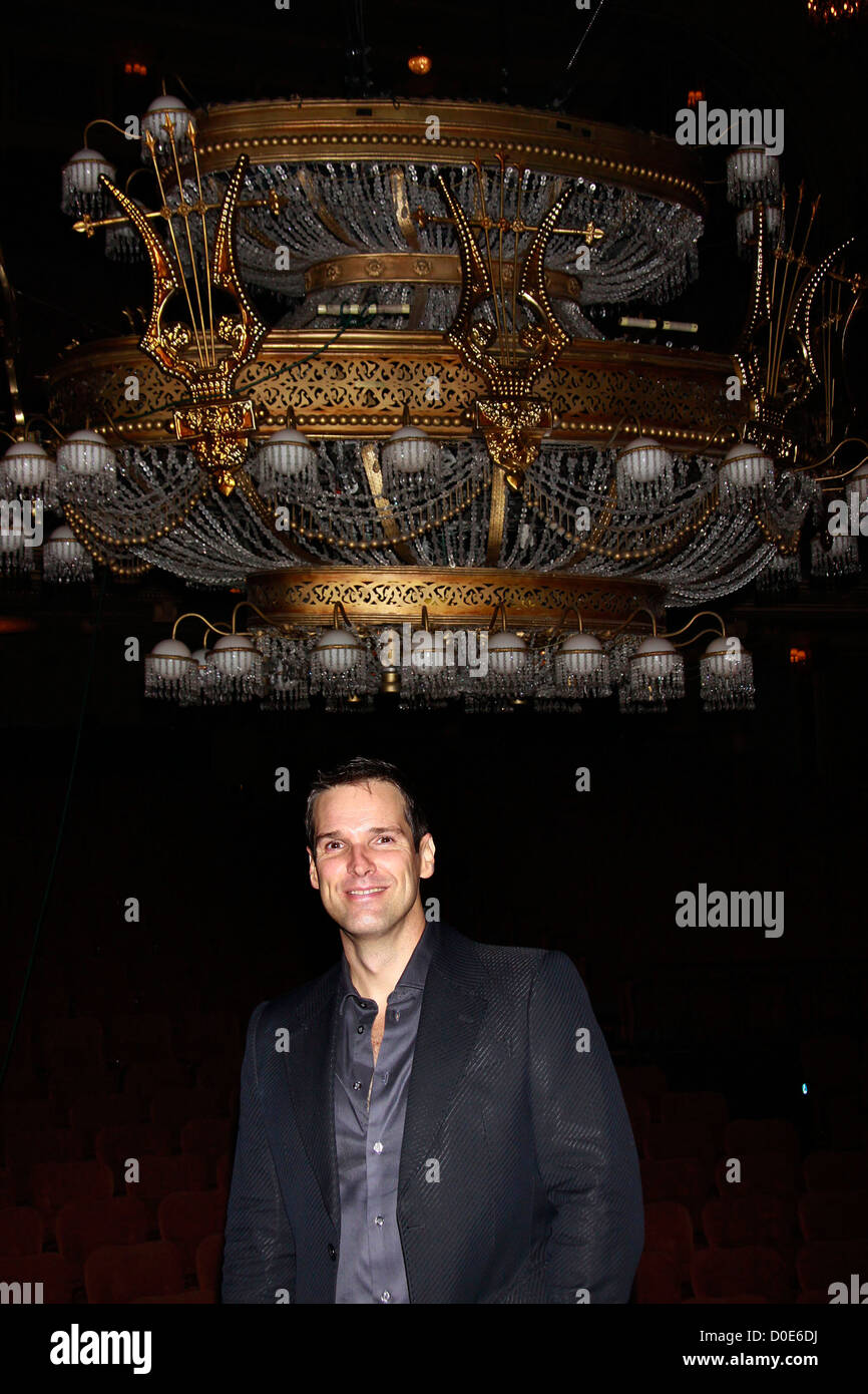 Hugh Panaro first performance back as The Phantom in the Broadway musical production of 'The Phantom of the Opera' at the Stock Photo