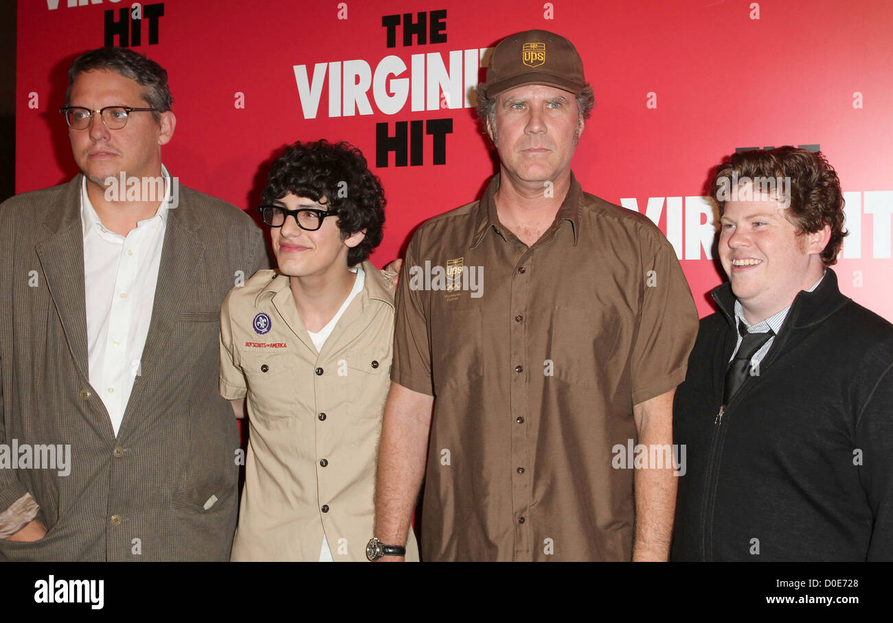 Adam McKay, Matt Bennett, Will Ferrell and Zack Pearlman Special KROQ Screening of 'The Virginity Hit' held at the Regal Stock Photo