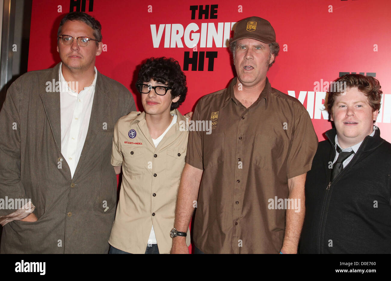 Adam McKay, Matt Bennett, Will Ferrell and Zack Pearlman Special KROQ Screening of 'The Virginity Hit' held at the Regal Stock Photo