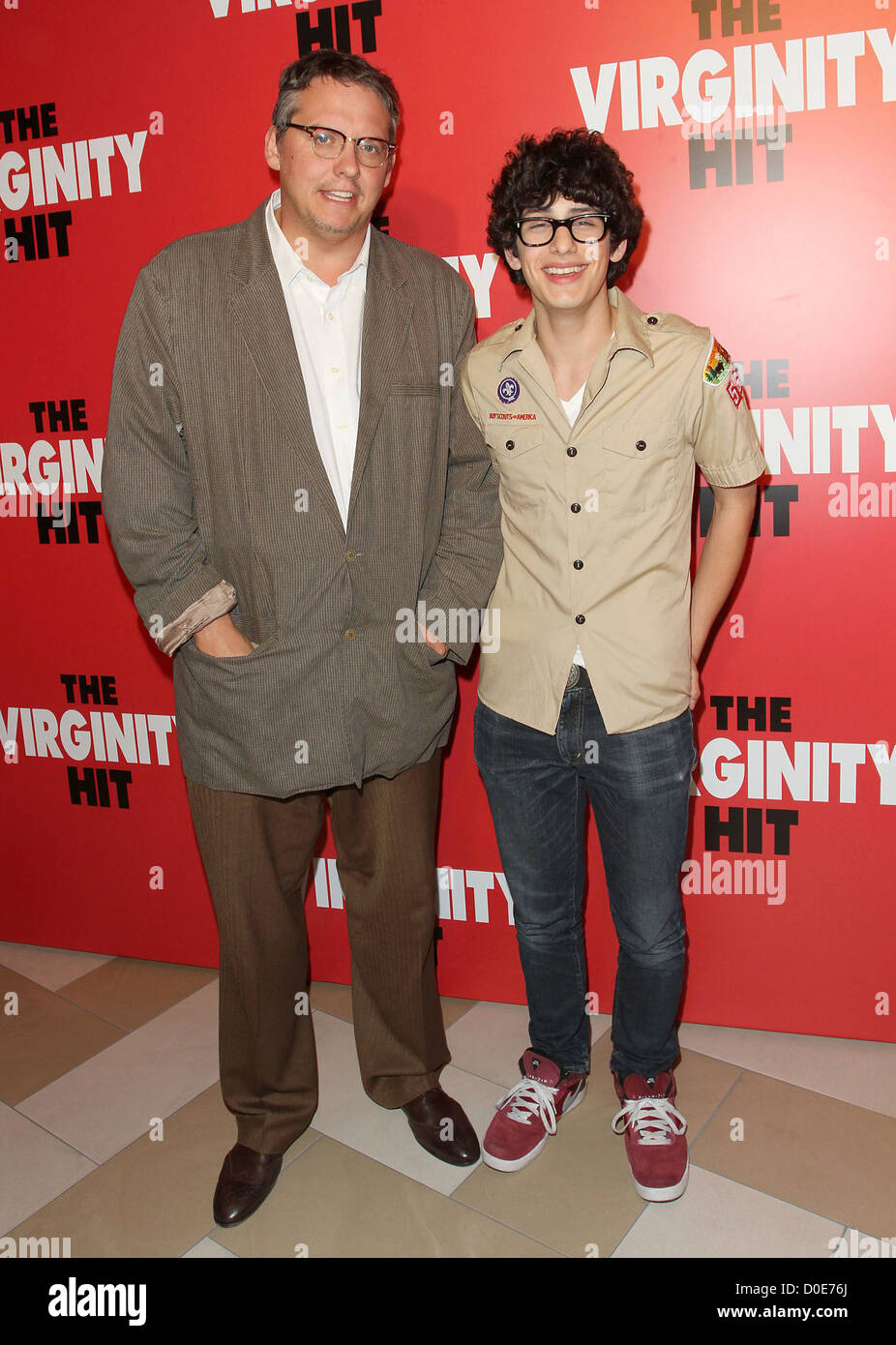 Adam McKay and Matt Bennett Special KROQ Screening of 'The Virginity Hit' held at the Regal Cinemas - LA Live! Los Angeles, Stock Photo