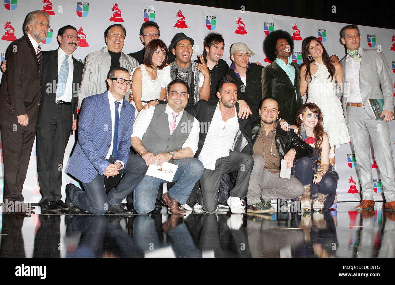 Presenters and hosts 11th Annual Latin Grammy Awards Nominations - held at Avalon - Press Conference Hollywood, California - Stock Photo