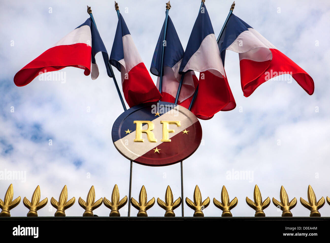 France flag with text Pray for Paris Stock Photo - Alamy