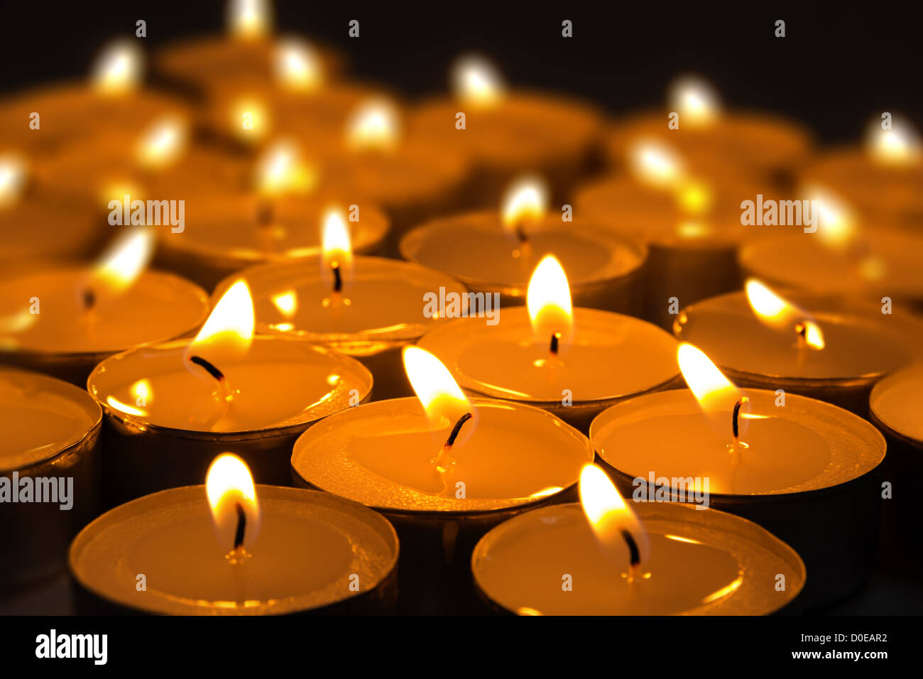 dark composition from burning candles selective focus Stock Photo - Alamy