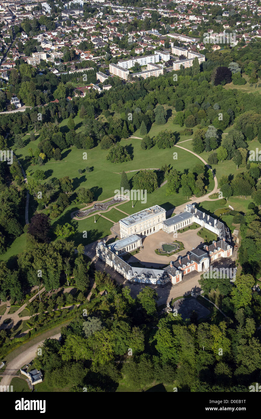 AERIAL VIEW OF BIZY CHATEAU AND ITS PARK FORMER 18TH CENTURY ROYAL ...