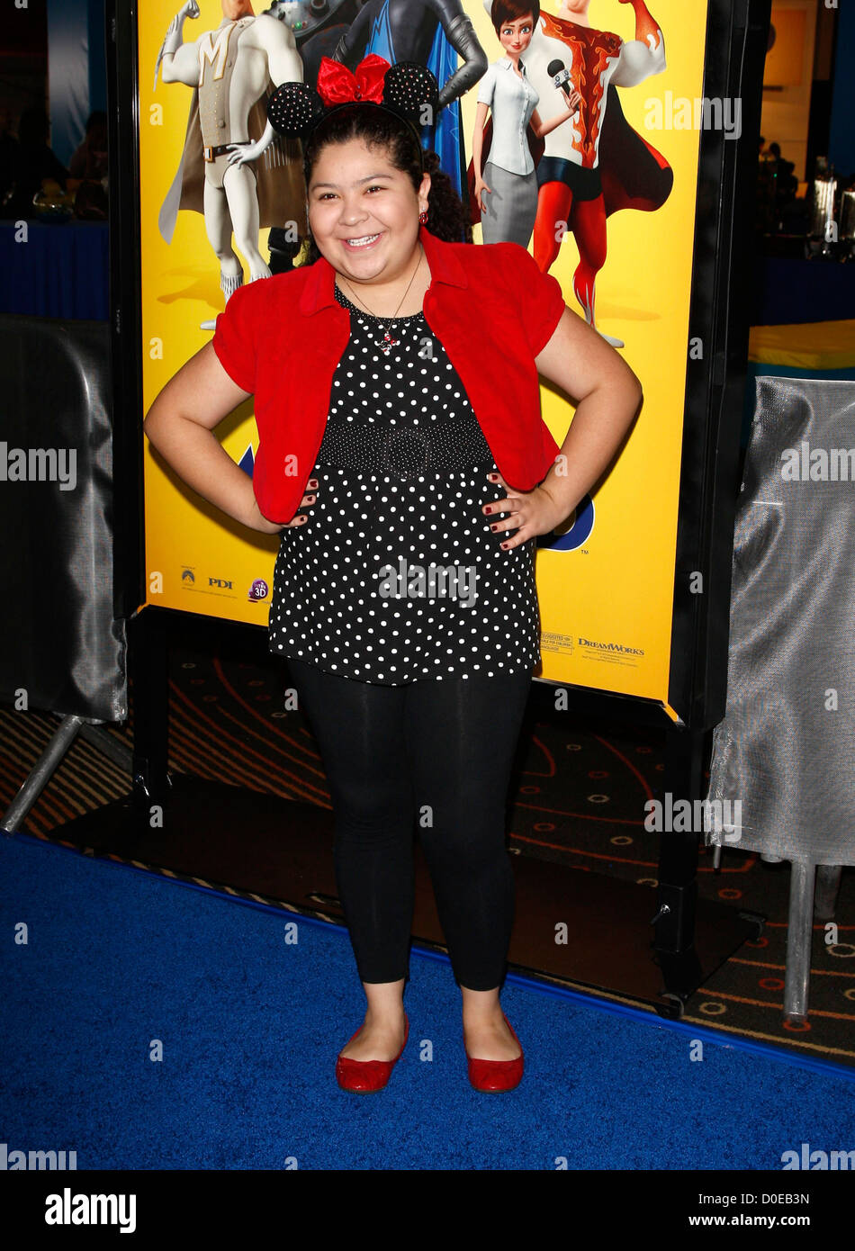 Raini Rodriguez Los Angeles premiere of 'Megamind' at Mann's Chinese Theater Los Angeles California Stock Photo